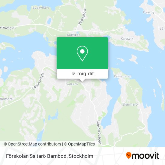 Förskolan Saltarö Barnbod karta