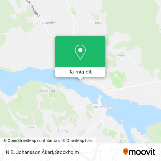 N.B. Johansson Åkeri karta