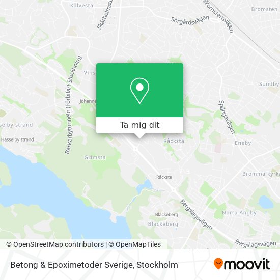 Betong & Epoximetoder Sverige karta