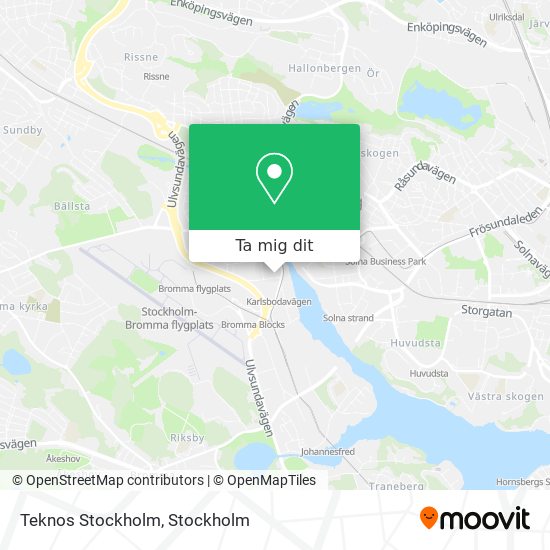 Teknos Stockholm karta