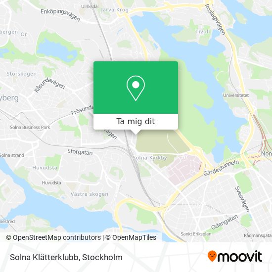 Solna Klätterklubb karta