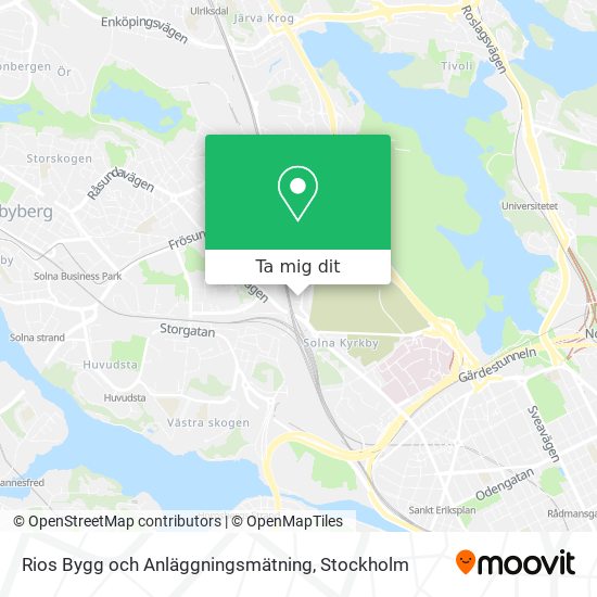 Rios Bygg och Anläggningsmätning karta