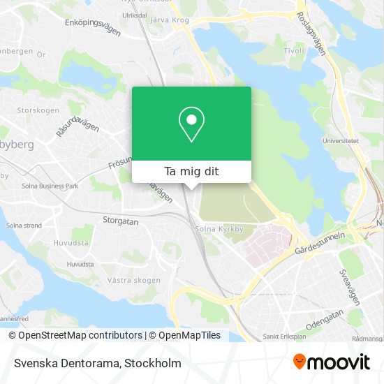 Svenska Dentorama karta