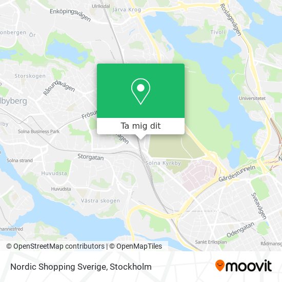 Nordic Shopping Sverige karta