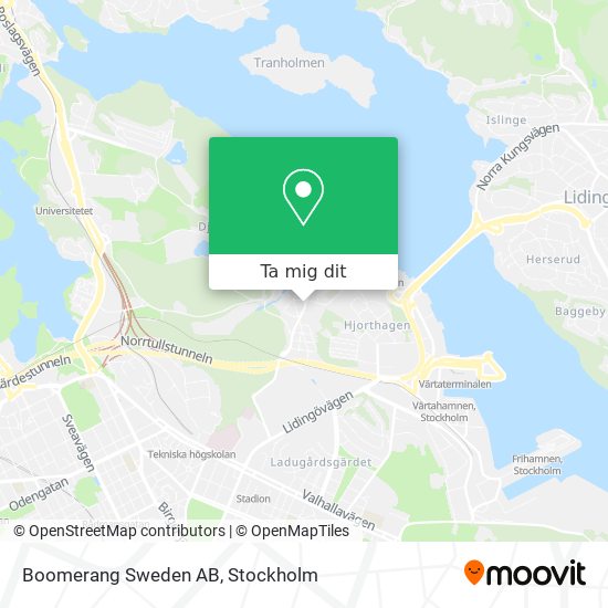 Boomerang Sweden AB karta