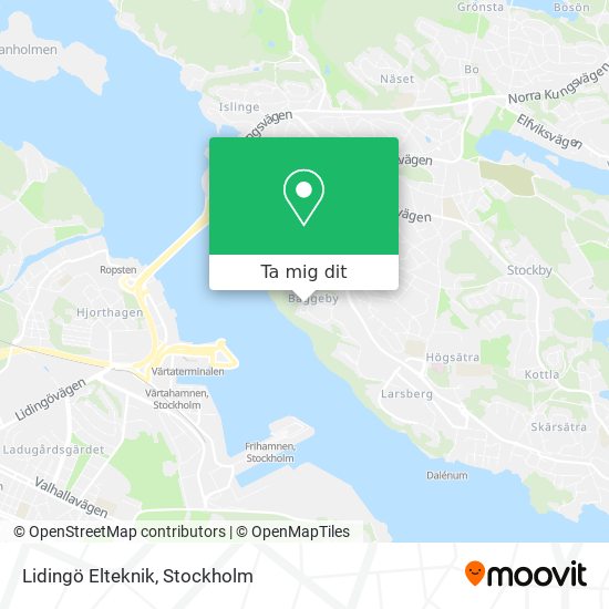 Lidingö Elteknik karta