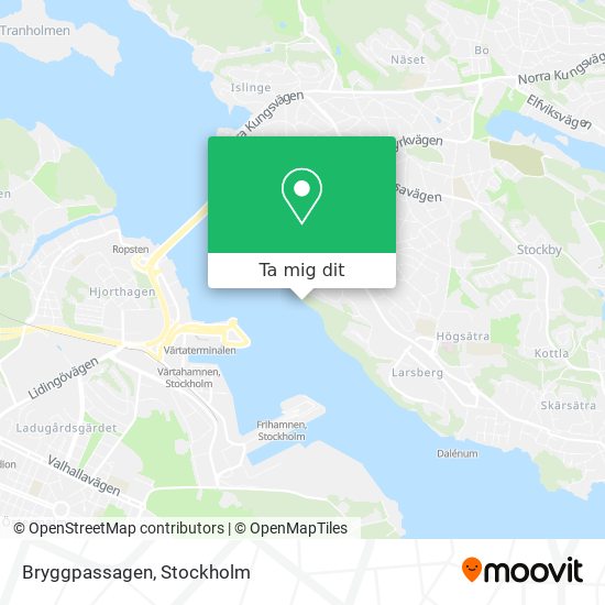 Bryggpassagen karta