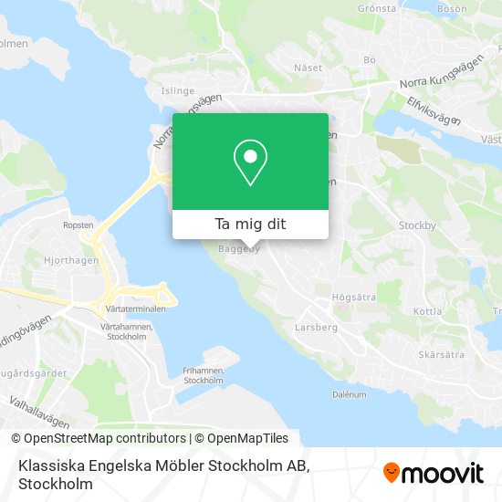 Klassiska Engelska Möbler Stockholm AB karta