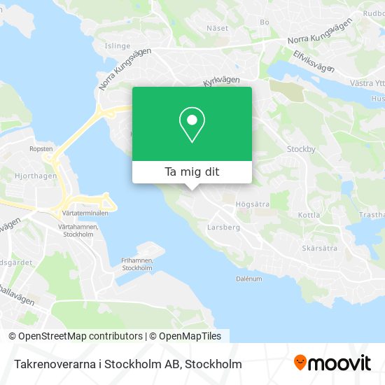 Takrenoverarna i Stockholm AB karta