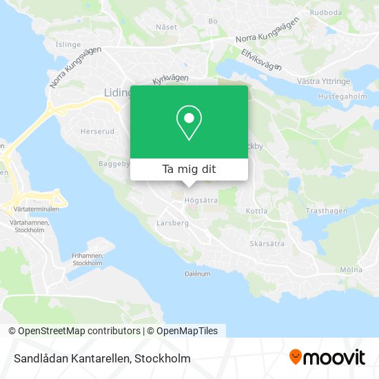 Sandlådan Kantarellen karta