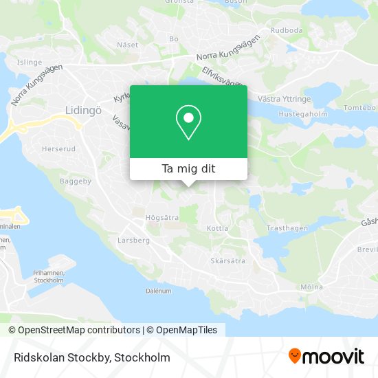 Ridskolan Stockby karta