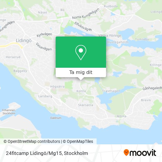 24fitcamp Lidingö/Mg15 karta