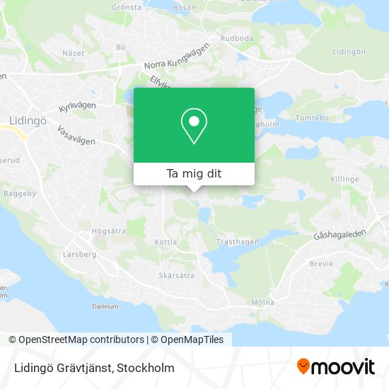 Lidingö Grävtjänst karta