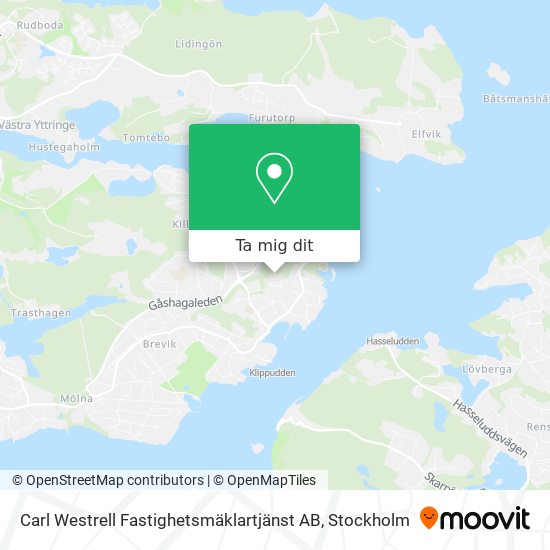 Carl Westrell Fastighetsmäklartjänst AB karta