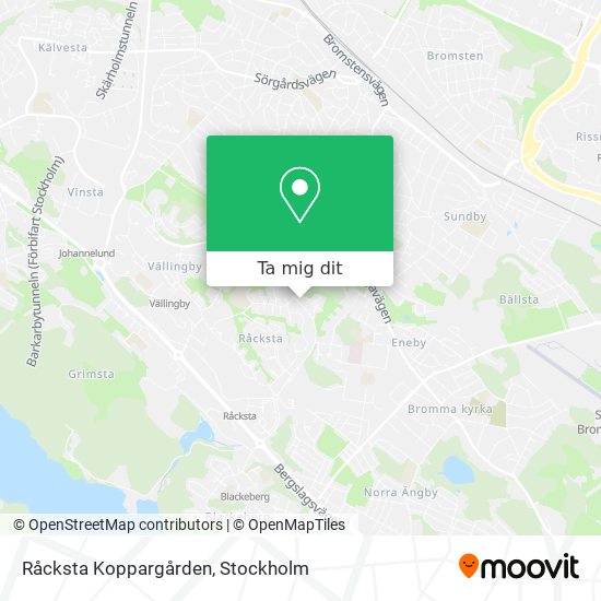 Råcksta Koppargården karta