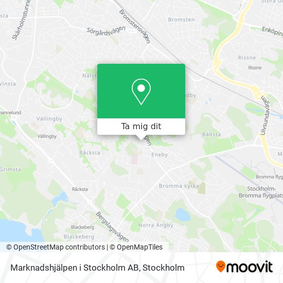 Marknadshjälpen i Stockholm AB karta