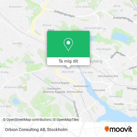 Orbion Consulting AB karta