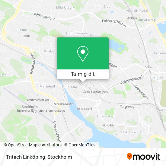 Tritech Linköping karta