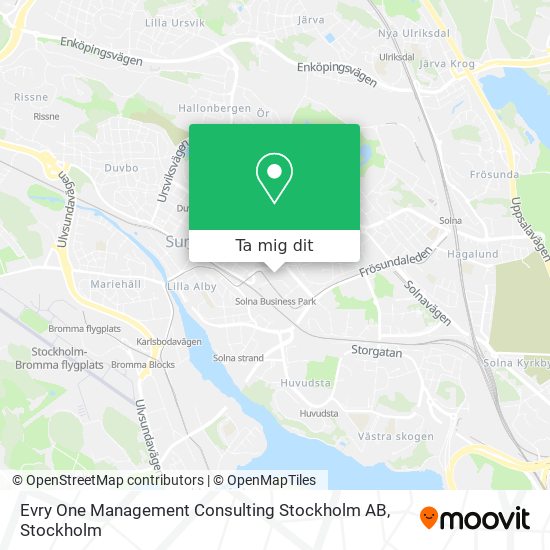 Evry One Management Consulting Stockholm AB karta