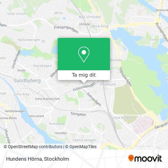 Hundens Hörna karta