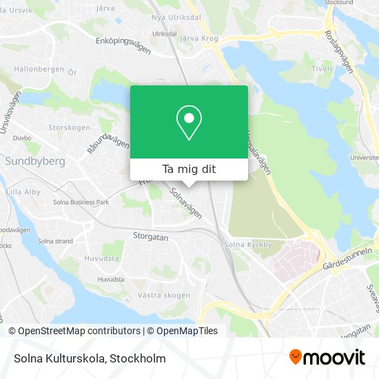Solna Kulturskola karta