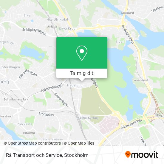 Rå Transport och Service karta