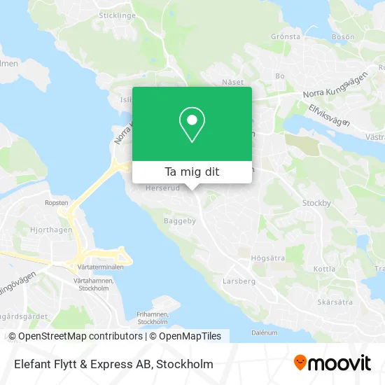 Elefant Flytt & Express AB karta