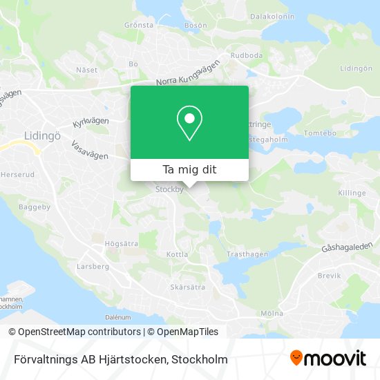 Förvaltnings AB Hjärtstocken karta