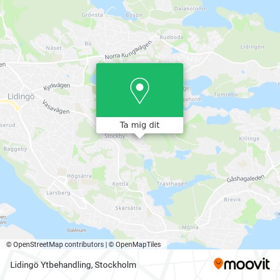 Lidingö Ytbehandling karta