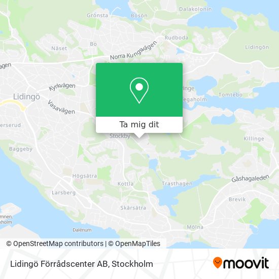 Lidingö Förrådscenter AB karta