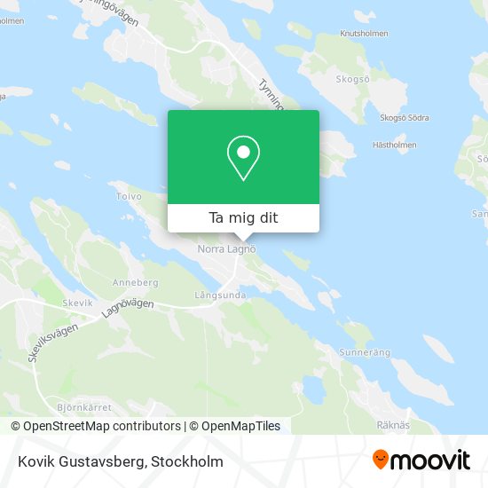 Kovik Gustavsberg karta