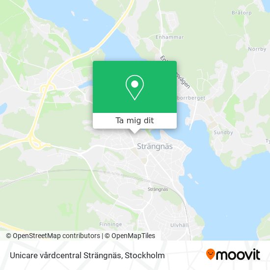 Unicare vårdcentral Strängnäs karta