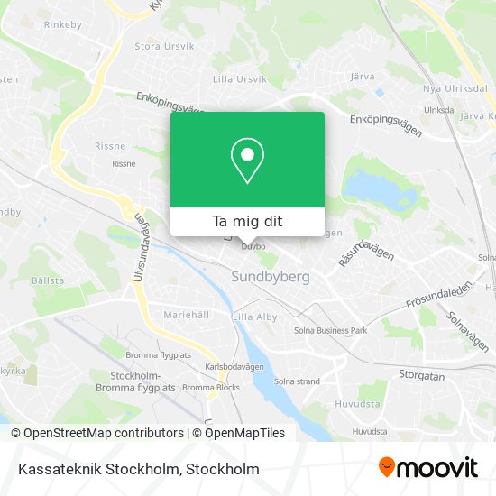 Kassateknik Stockholm karta