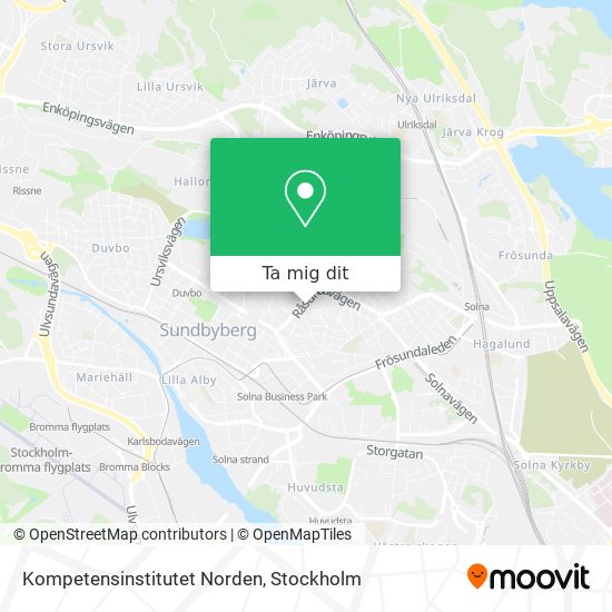 Kompetensinstitutet Norden karta