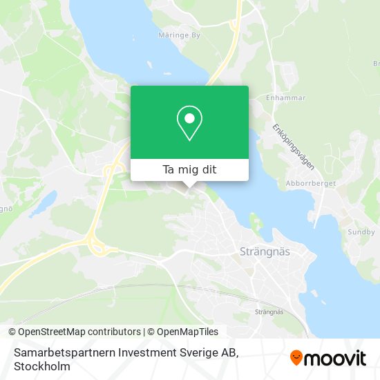 Samarbetspartnern Investment Sverige AB karta