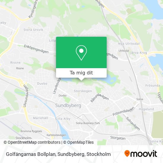 Golfängarnas Bollplan, Sundbyberg karta