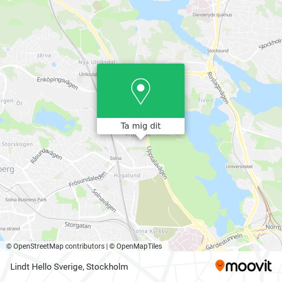 Lindt Hello Sverige karta