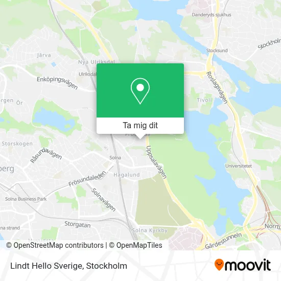 Lindt Hello Sverige karta