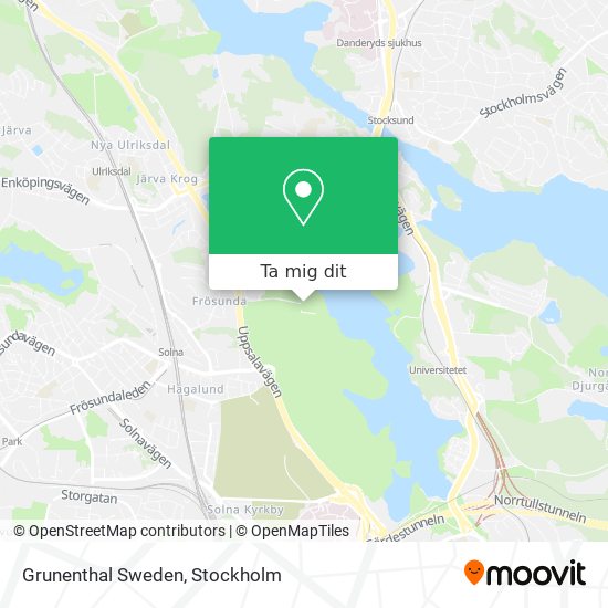 Grunenthal Sweden karta