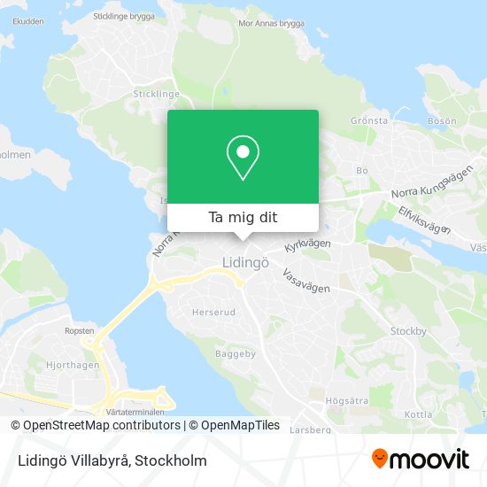 Lidingö Villabyrå karta