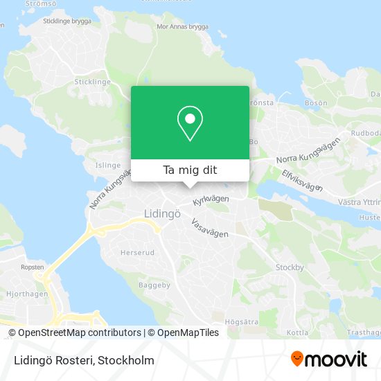 Lidingö Rosteri karta