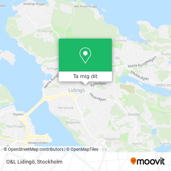 O&L Lidingö karta