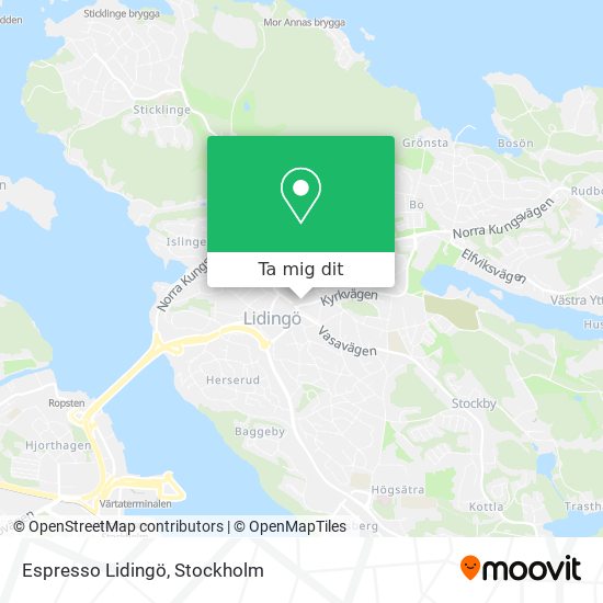 Espresso Lidingö karta