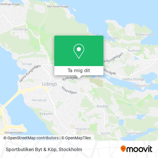 Sportbutiken Byt & Köp karta