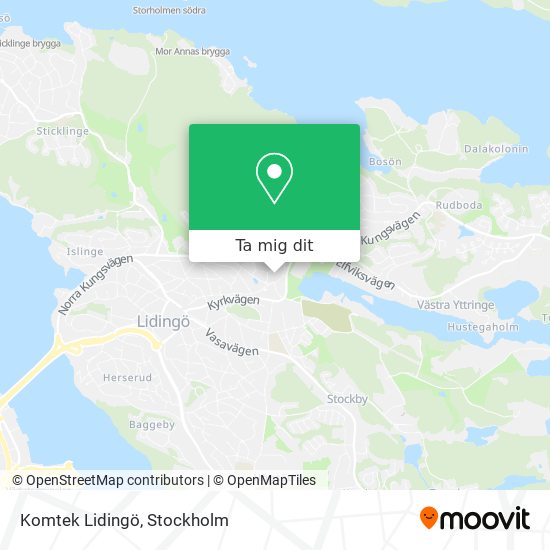 Komtek Lidingö karta