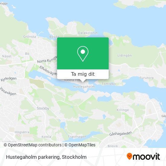 Hustegaholm parkering karta