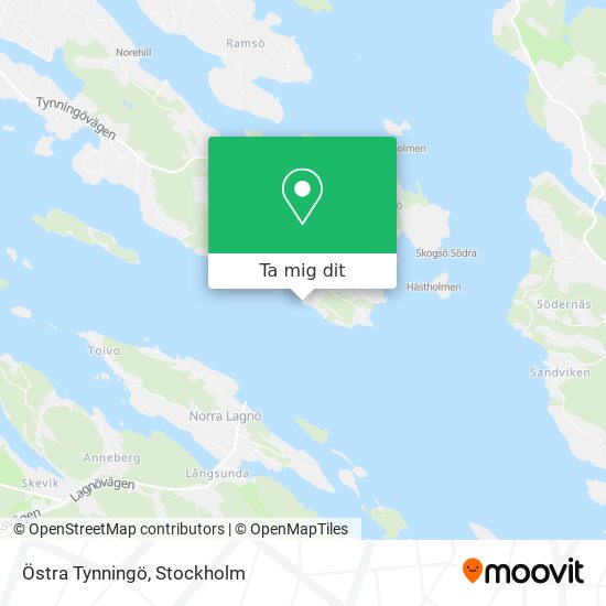 Östra Tynningö karta
