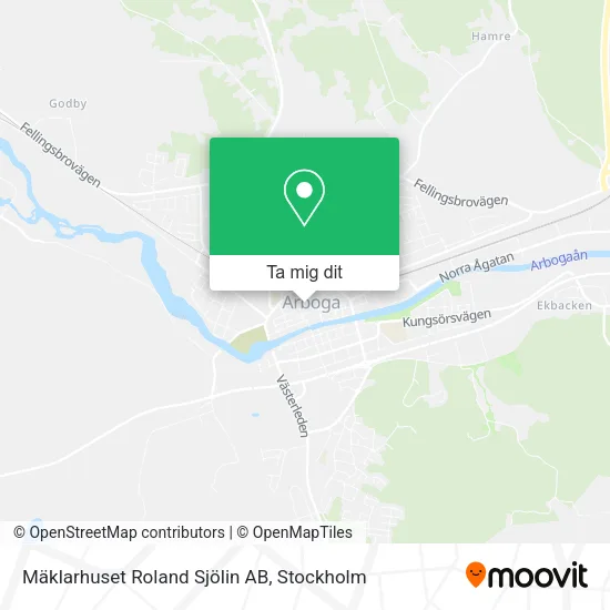 Mäklarhuset Roland Sjölin AB karta