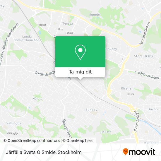 Järfälla Svets O Smide karta