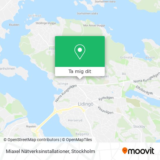 Miaxel Nätverksinstallationer karta